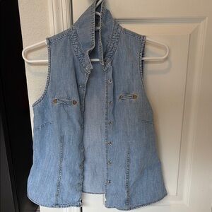 The Territory Ahead Sky Blue Denim Vest